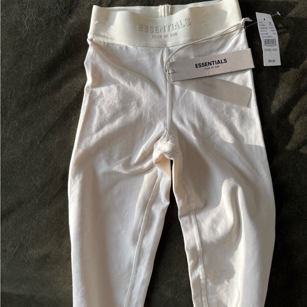 Essentials Cream Sports Leggings
